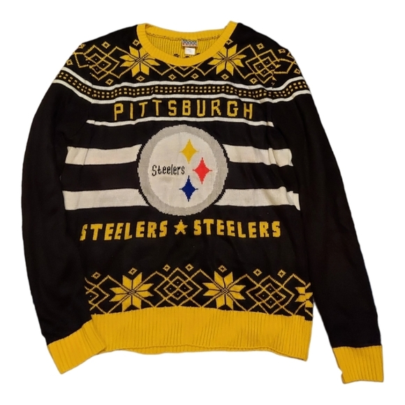 Junk Food Clothing Other - Pittsburgh Steelers NFL Sweater Black and Yellow with Logo Size XXXL 3XL EUC